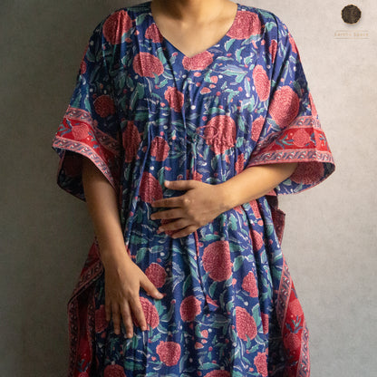 Midnight Rose Garden Kaftan
