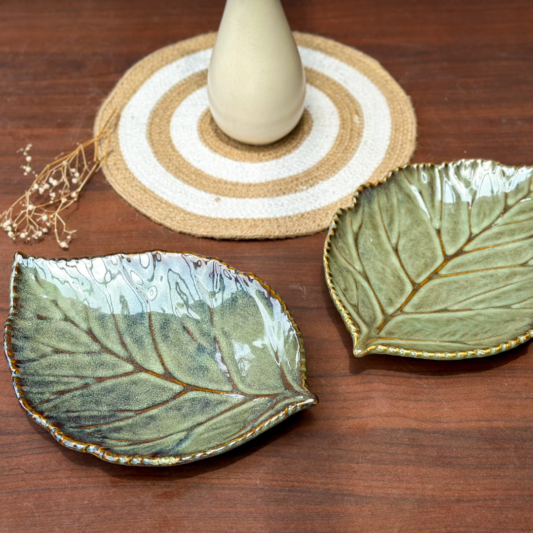 Ceramic Leaf Platter