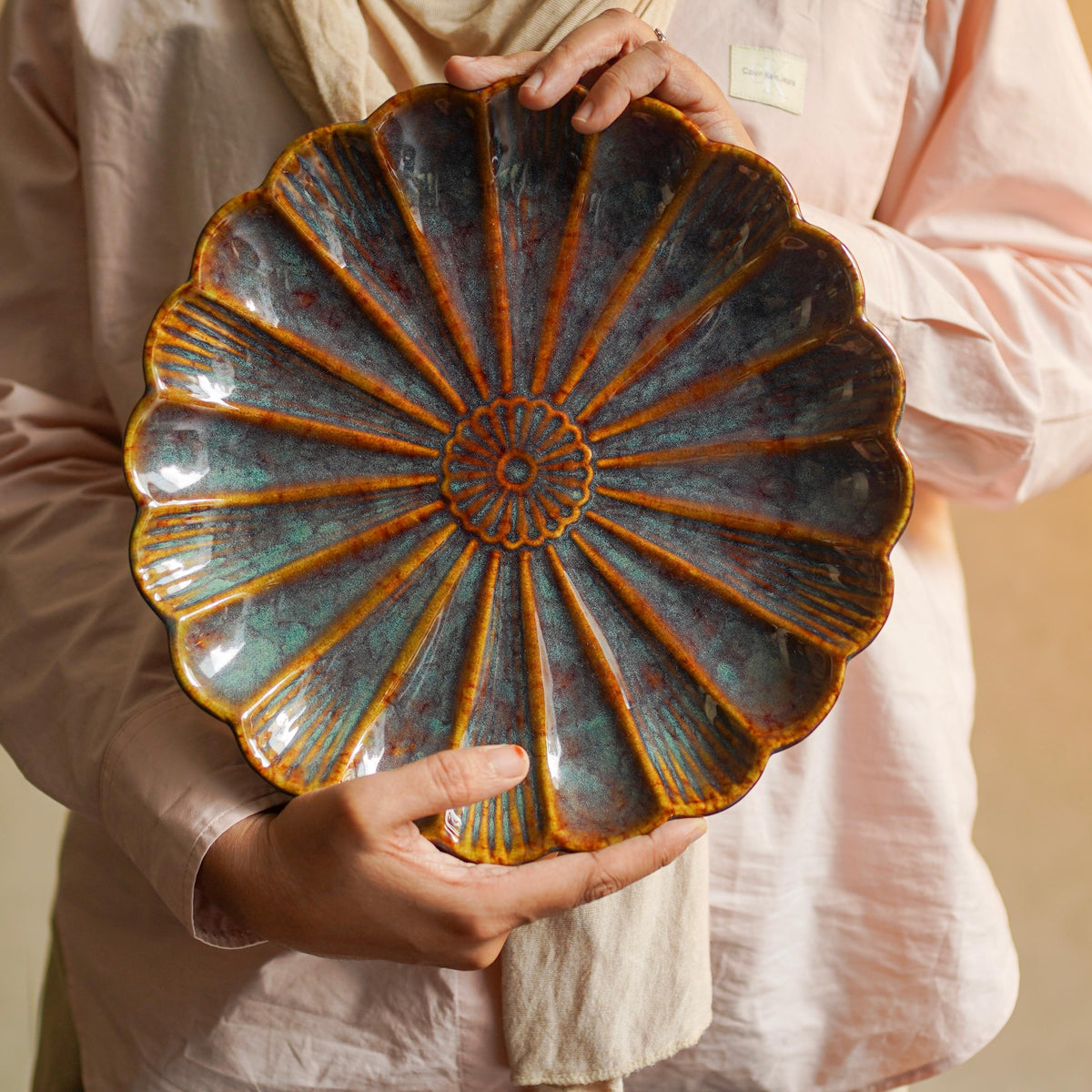Coastal flower platter  - Coastal collection