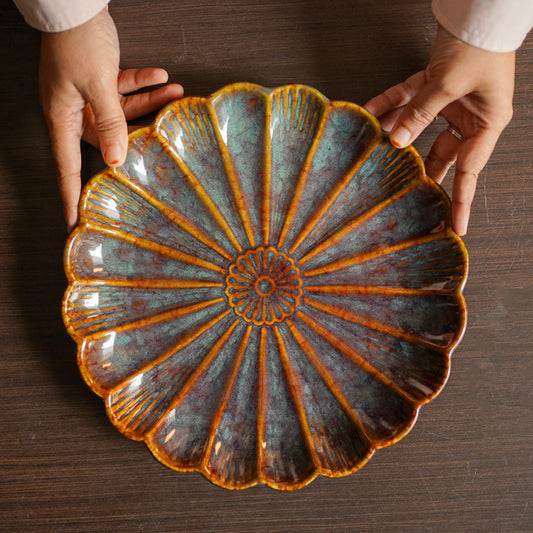 Coastal flower platter  - Coastal collection