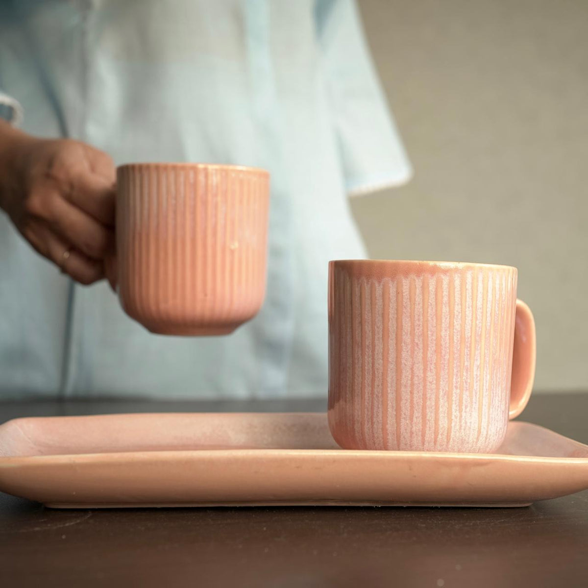 Mugs & Platter Set