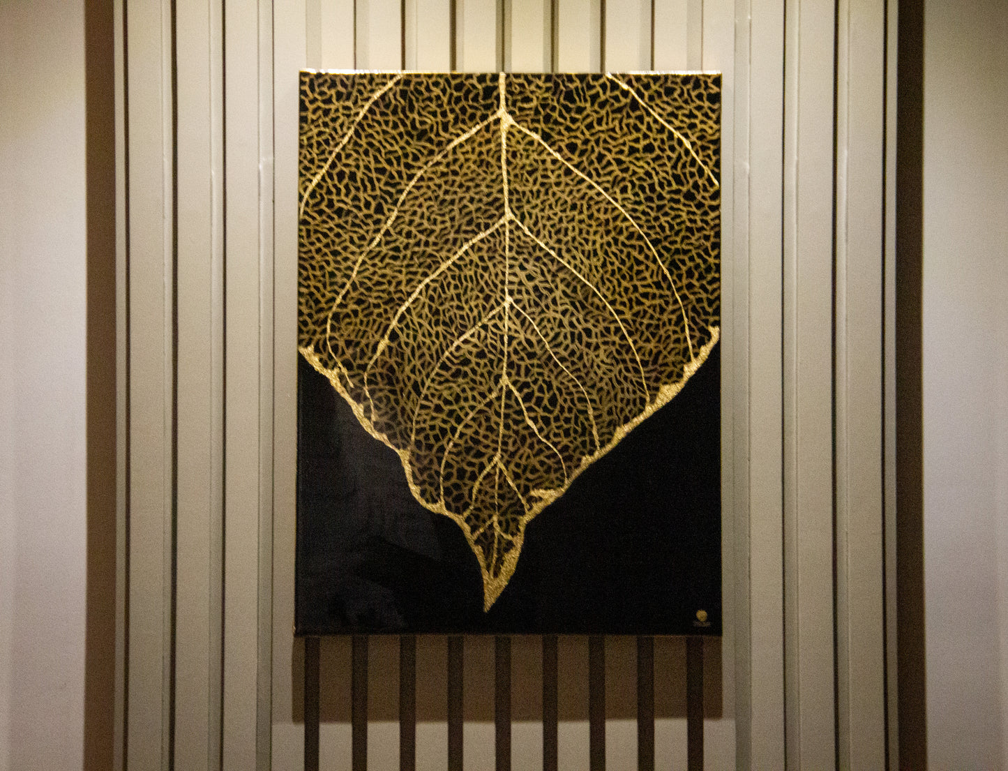 Gold Leaf Resin Artwork