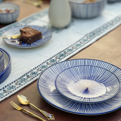 Blue String Ceramic Dinner Set