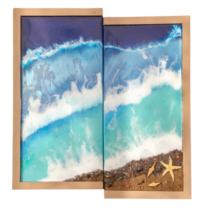 Beach Resin Artwork (Framed)