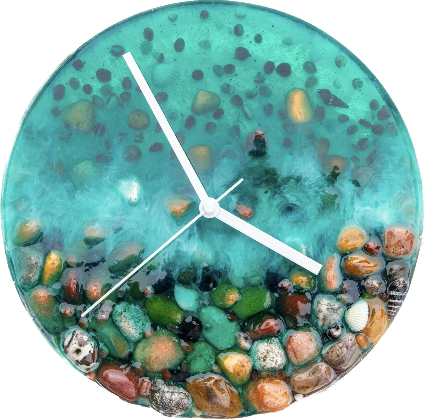Aqua Resin Wall Clock